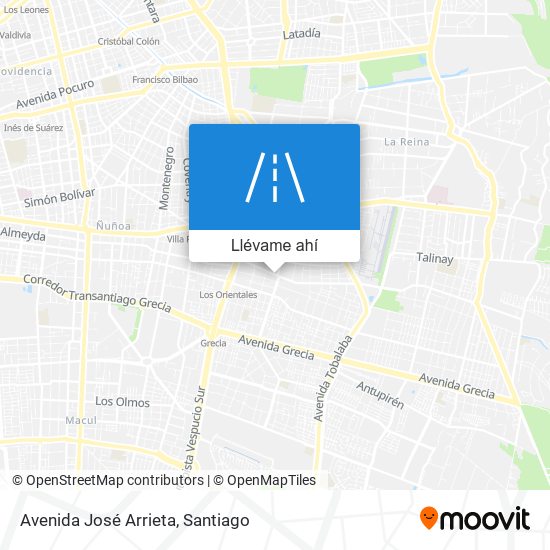 Mapa de Avenida José Arrieta