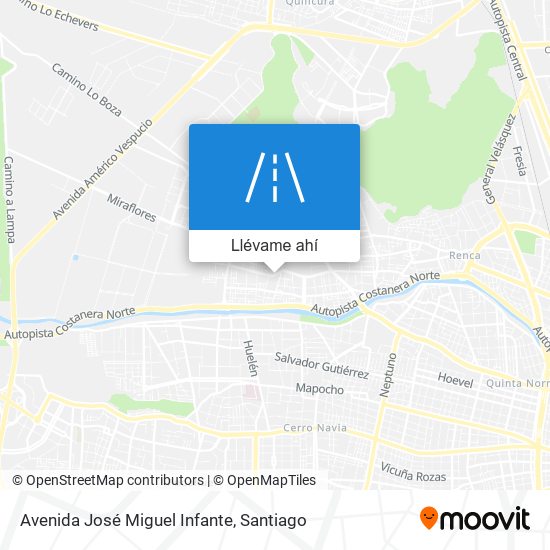 Mapa de Avenida José Miguel Infante