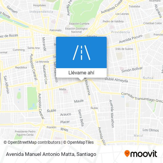 Mapa de Avenida Manuel Antonio Matta