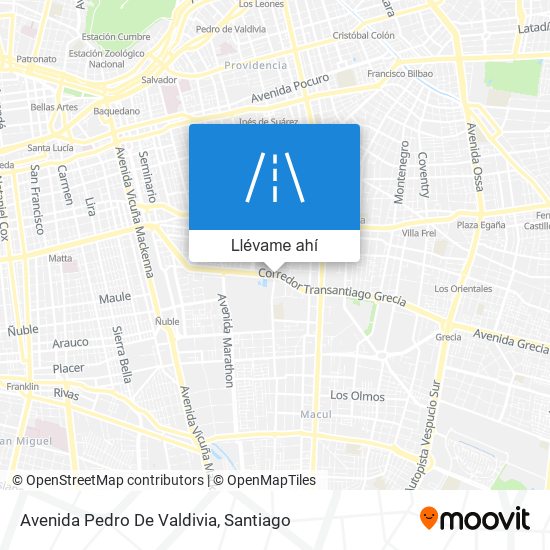 Mapa de Avenida Pedro De Valdivia