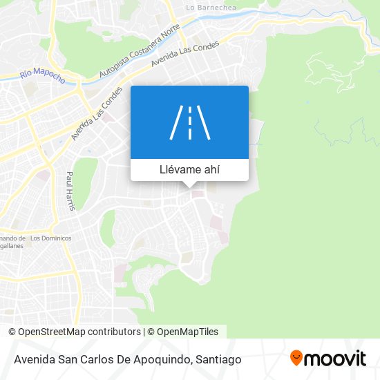 Mapa de Avenida San Carlos De Apoquindo