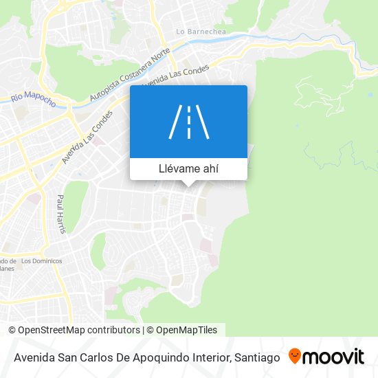 Mapa de Avenida San Carlos De Apoquindo Interior