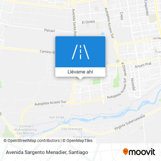 Mapa de Avenida Sargento Menadier