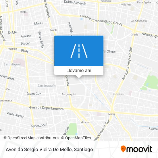 Mapa de Avenida Sergio Vieira De Mello