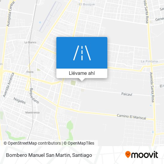 Mapa de Bombero Manuel San Martin