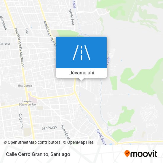 Mapa de Calle Cerro Granito