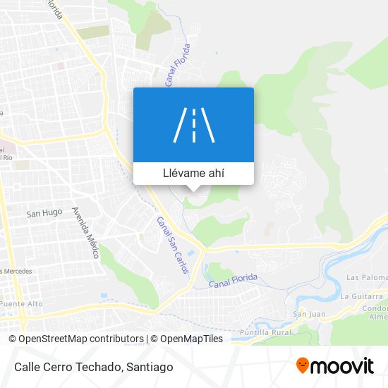 Mapa de Calle Cerro Techado