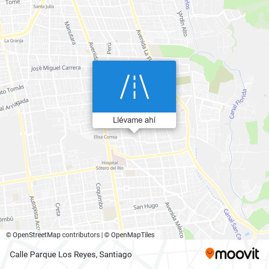 Mapa de Calle Parque Los Reyes