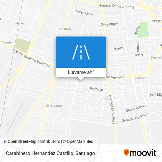 Mapa de Carabinero Hernández Castillo