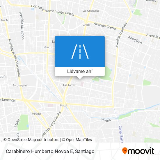 Mapa de Carabinero Humberto Novoa E