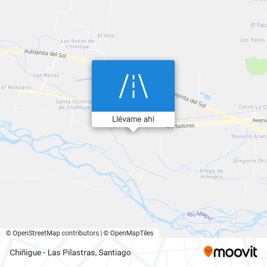 Mapa de Chiñigue - Las Pilastras