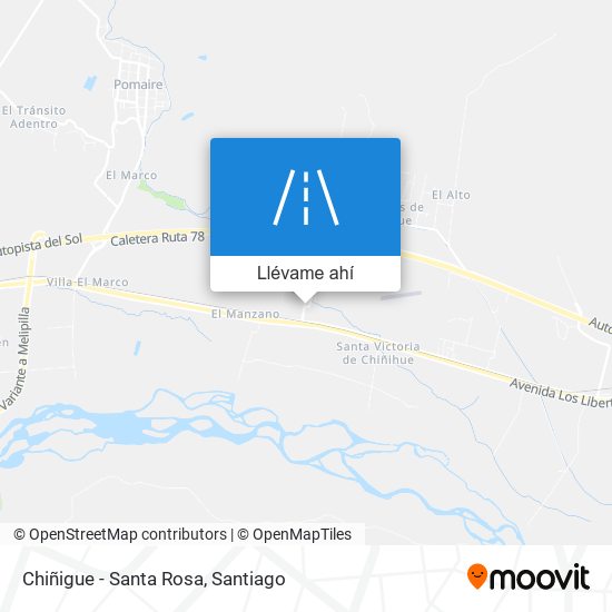 Mapa de Chiñigue - Santa Rosa