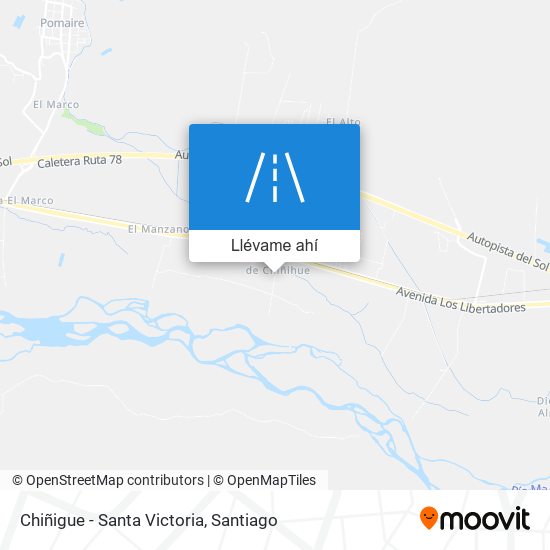Mapa de Chiñigue - Santa Victoria