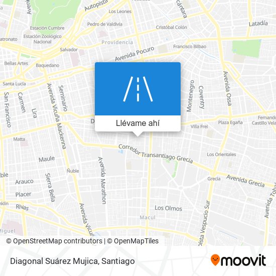 Mapa de Diagonal Suárez Mujica