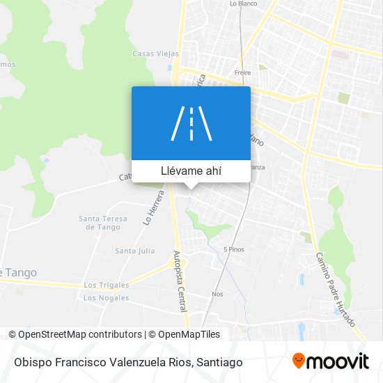 Mapa de Obispo Francisco Valenzuela Rios