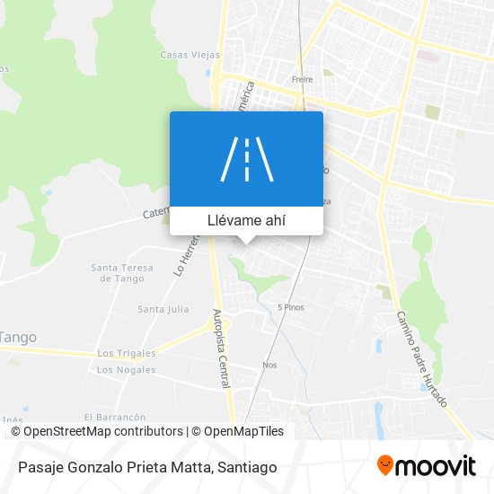 Mapa de Pasaje Gonzalo Prieta Matta