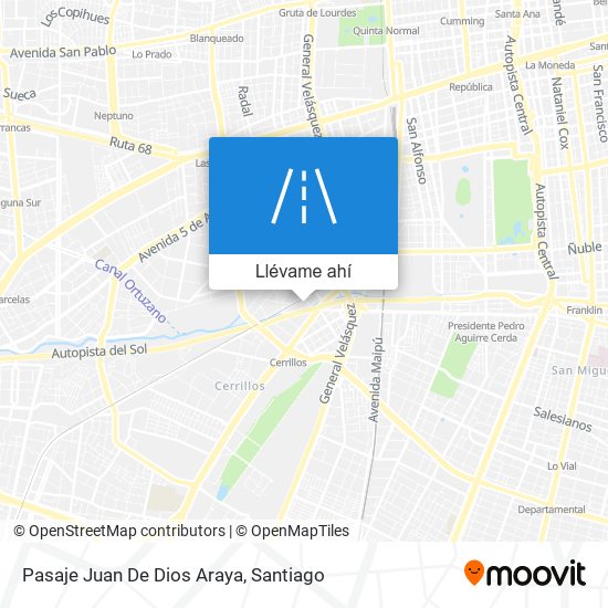 Mapa de Pasaje Juan De Dios Araya