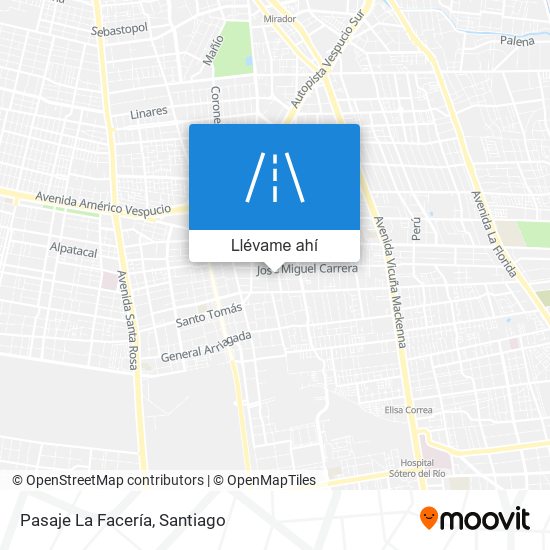 Mapa de Pasaje La Facería