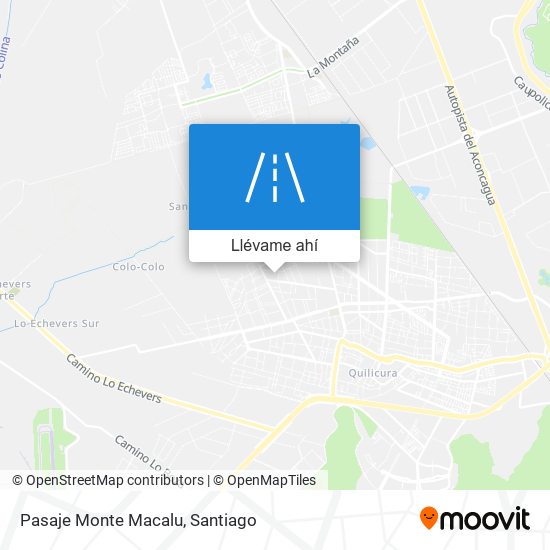 Mapa de Pasaje Monte Macalu