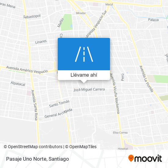 Mapa de Pasaje Uno Norte