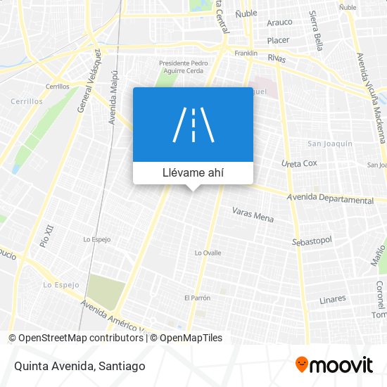 Mapa de Quinta Avenida