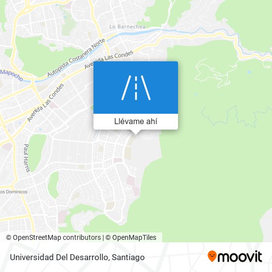 Mapa de Universidad Del Desarrollo