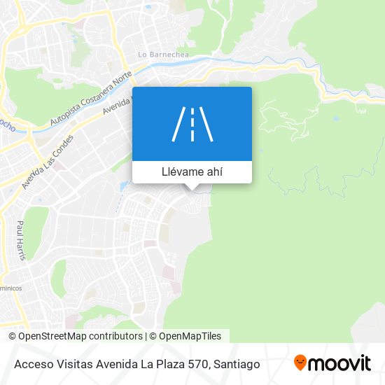 Mapa de Acceso Visitas Avenida La Plaza 570