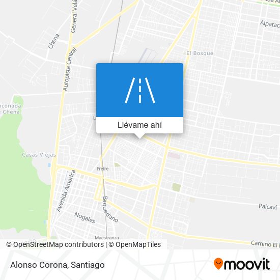 Mapa de Alonso Corona