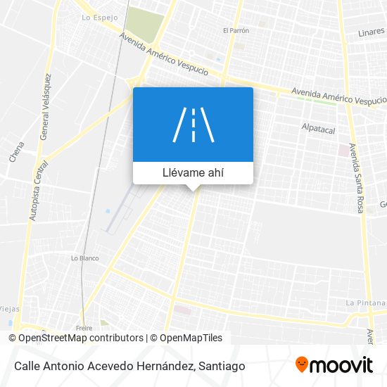 Mapa de Calle Antonio Acevedo Hernández