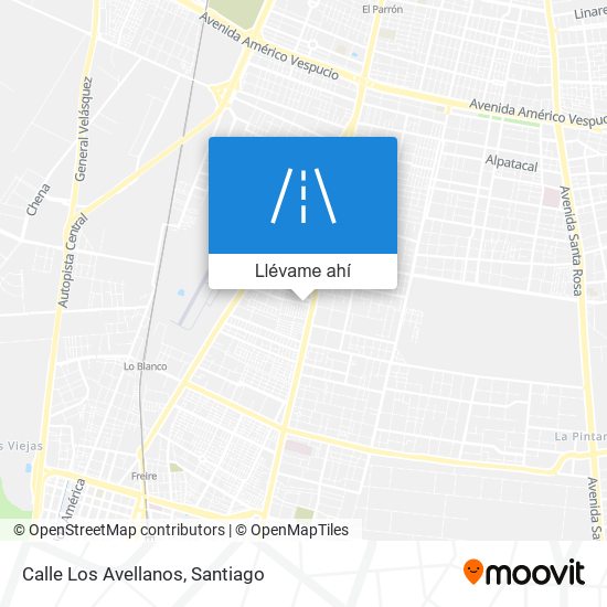 Mapa de Calle Los Avellanos
