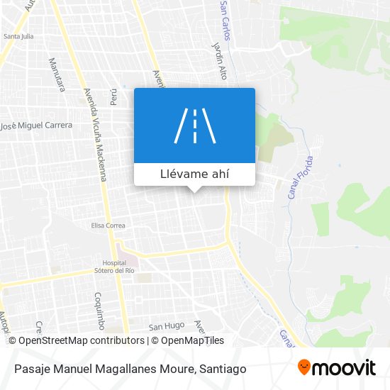 Mapa de Pasaje Manuel Magallanes Moure