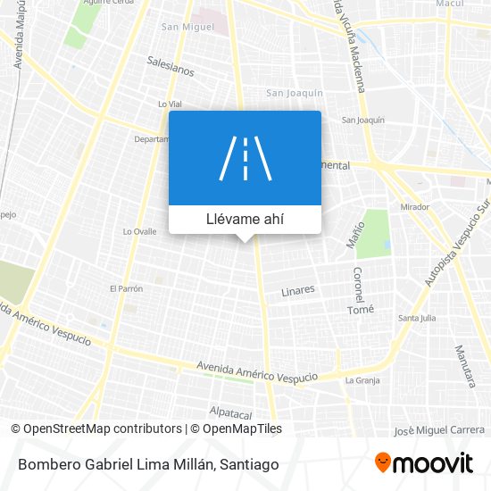 Mapa de Bombero Gabriel Lima Millán