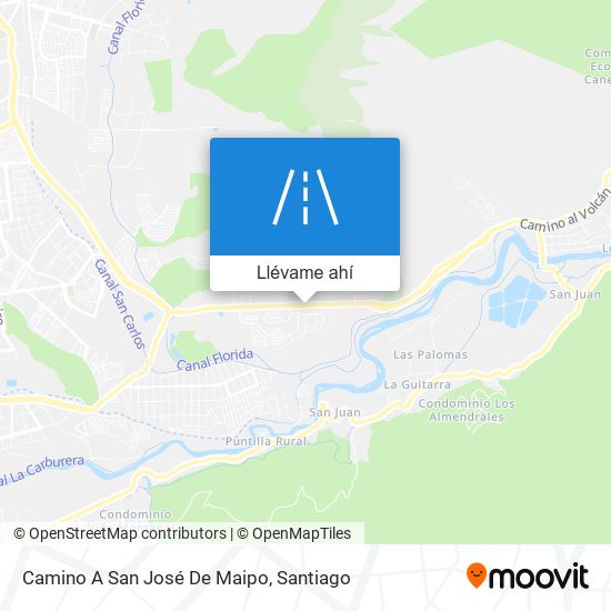 Mapa de Camino A San José De Maipo