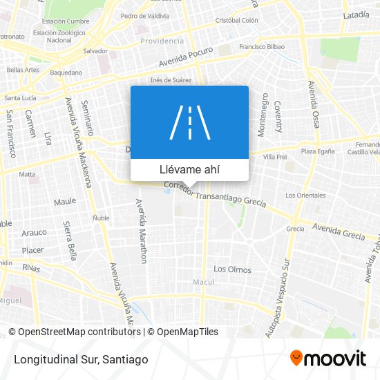 Mapa de Longitudinal Sur