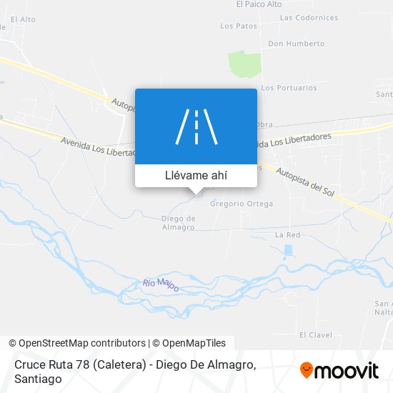 Mapa de Cruce Ruta 78 (Caletera) - Diego De Almagro