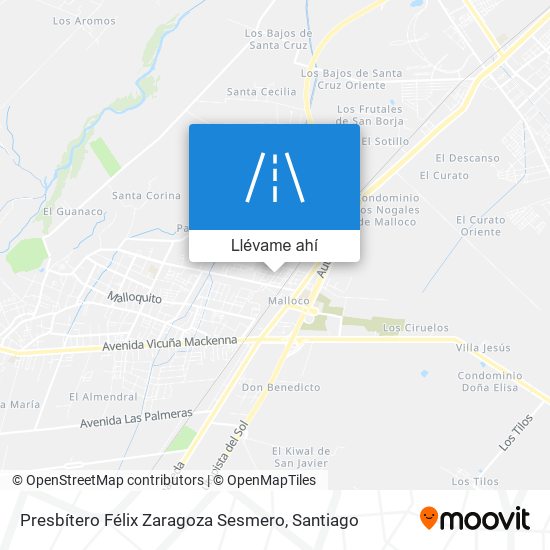 Mapa de Presbítero Félix Zaragoza Sesmero