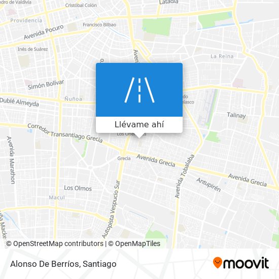 Mapa de Alonso De Berríos