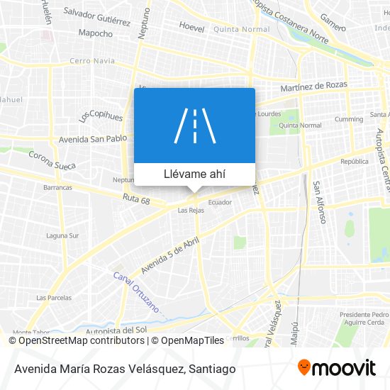 Mapa de Avenida María Rozas Velásquez