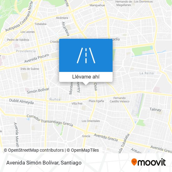 Mapa de Avenida Simón Bolívar