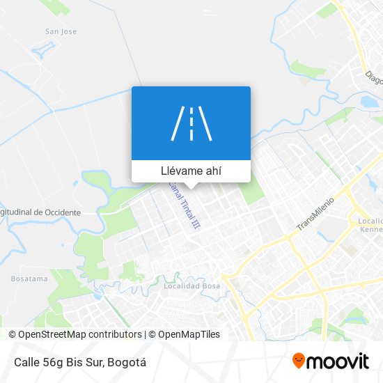 Mapa de Calle 56g Bis Sur