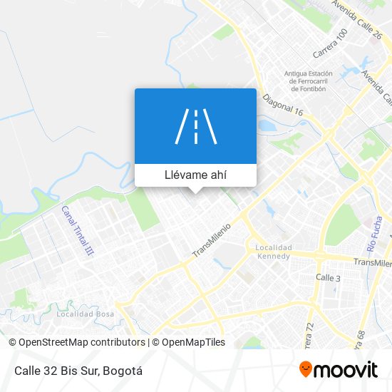 Mapa de Calle 32 Bis Sur