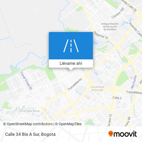 Mapa de Calle 34 Bis A Sur