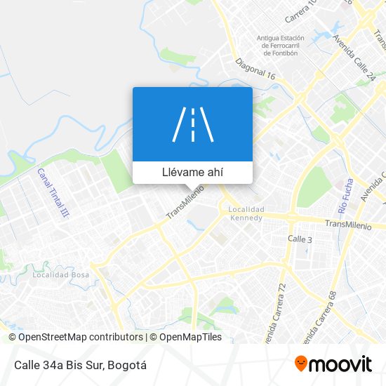 Mapa de Calle 34a Bis Sur