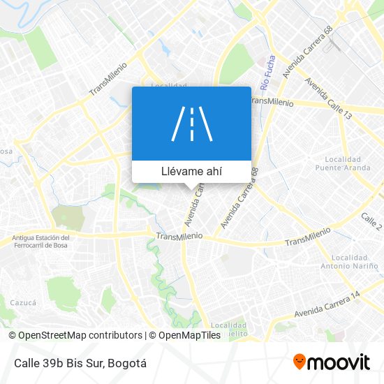 Mapa de Calle 39b Bis Sur