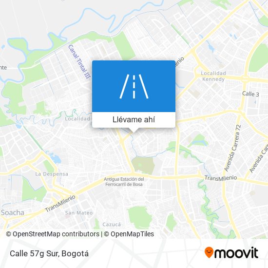 Mapa de Calle 57g Sur