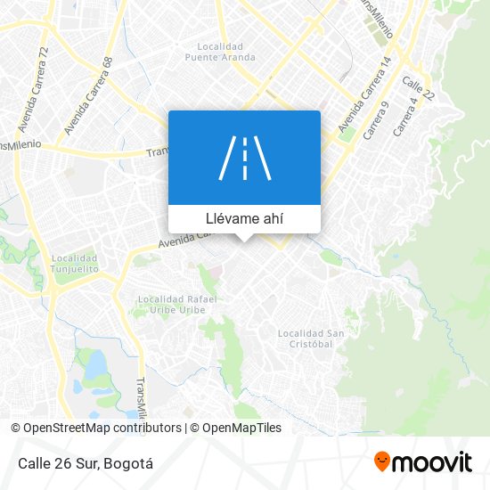 Mapa de Calle 26 Sur