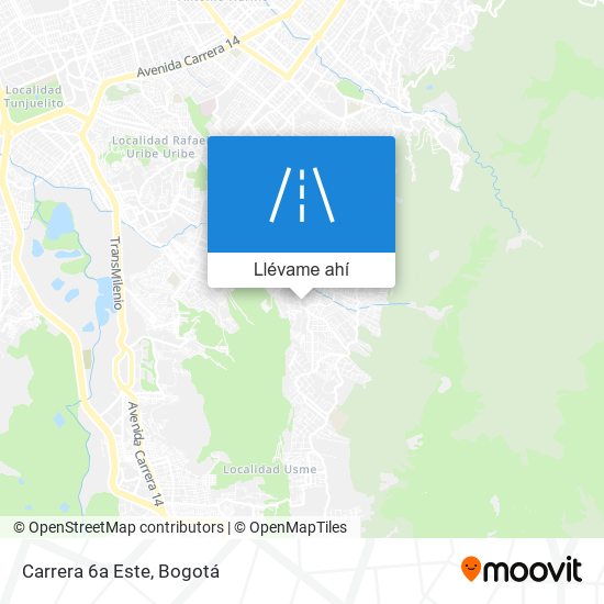 Mapa de Carrera 6a Este