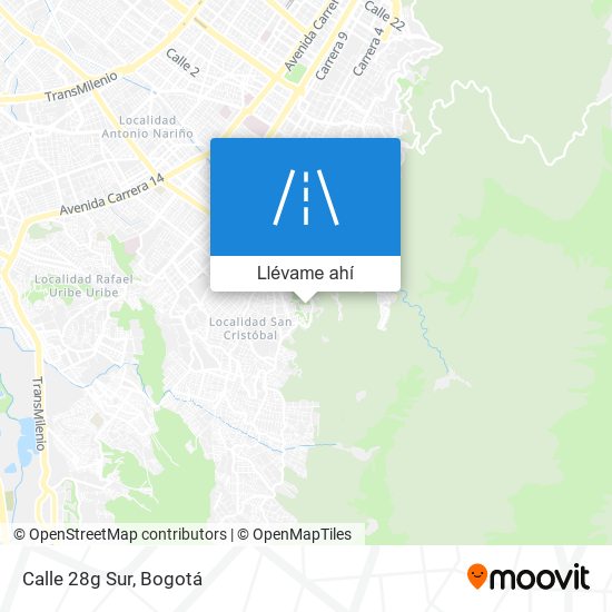 Mapa de Calle 28g Sur