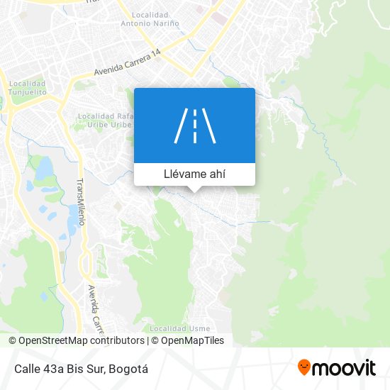 Mapa de Calle 43a Bis Sur