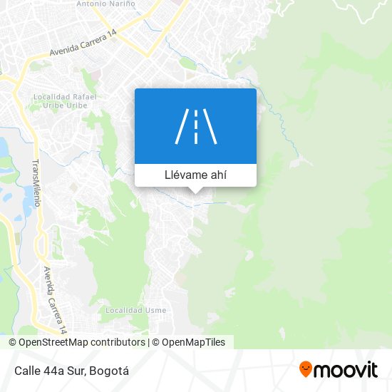 Mapa de Calle 44a Sur